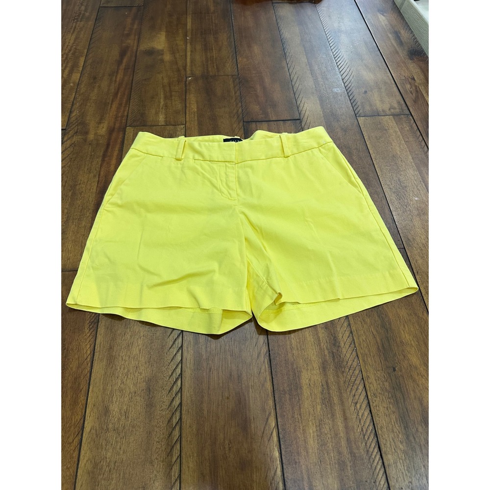Talbots Chino Shorts Women 4P Yellow Good Petite Stretch Mid Rise Cotton Blend - Picture 9 of 9